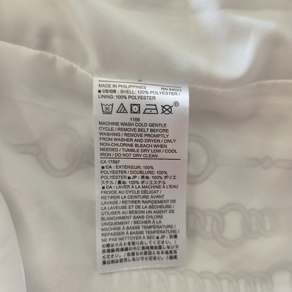 Banana Republic Black and White Long Sleeve Shirt Dress Size 2 - Picture 4 of 5